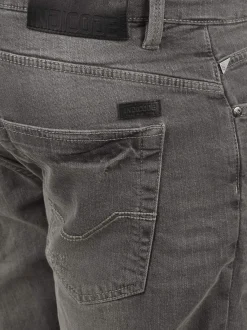 Indicode Herren Jeansshorts - IDQuentin in grau