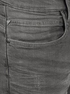 Indicode Herren Jeansshorts - IDQuentin in grau