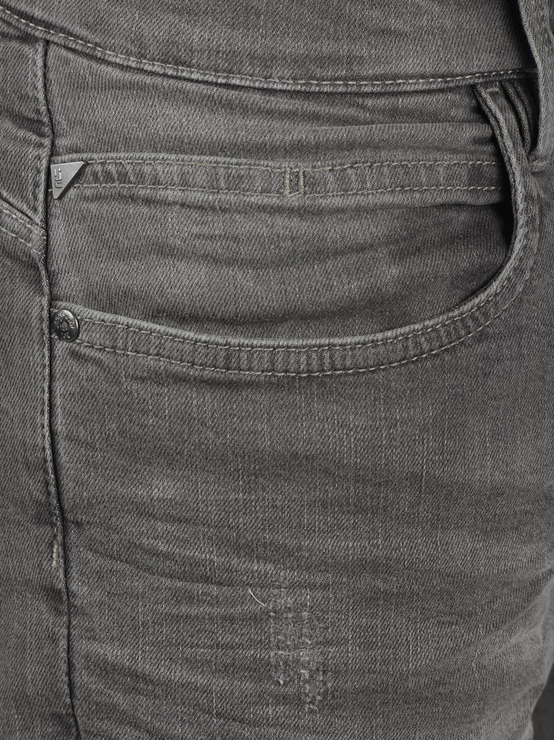 Indicode Herren Jeansshorts - IDQuentin in grau