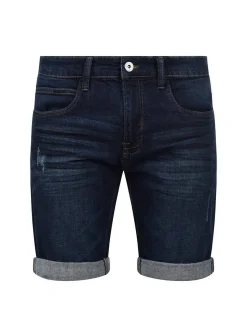 Indicode Herren Jeansshorts - IDQuentin in blau