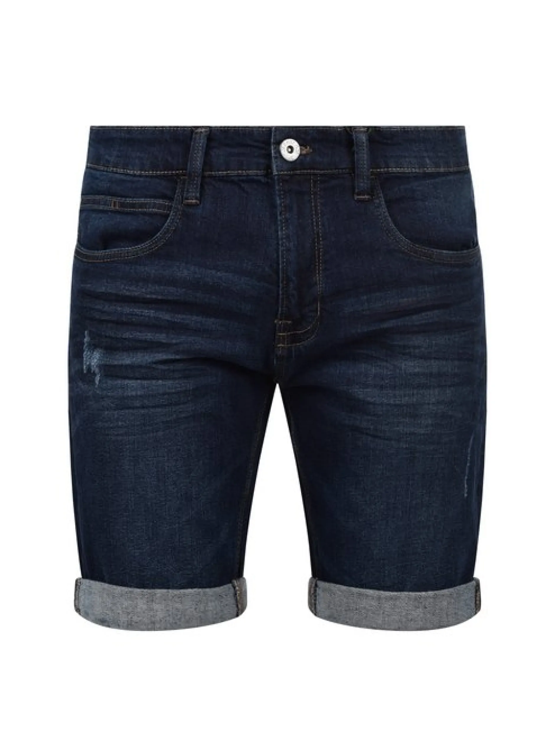 Indicode Herren Jeansshorts - IDQuentin in blau