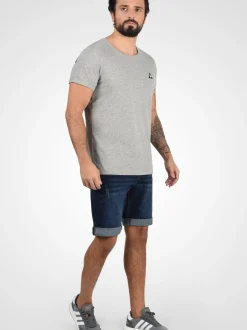 Indicode Herren Jeansshorts - IDQuentin in blau
