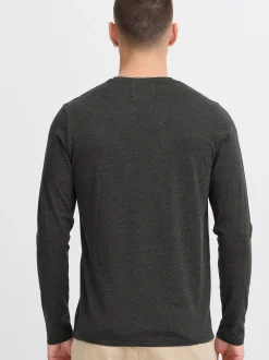 Indicode Herren Langarmshirt - IDPhillo in anthrazit