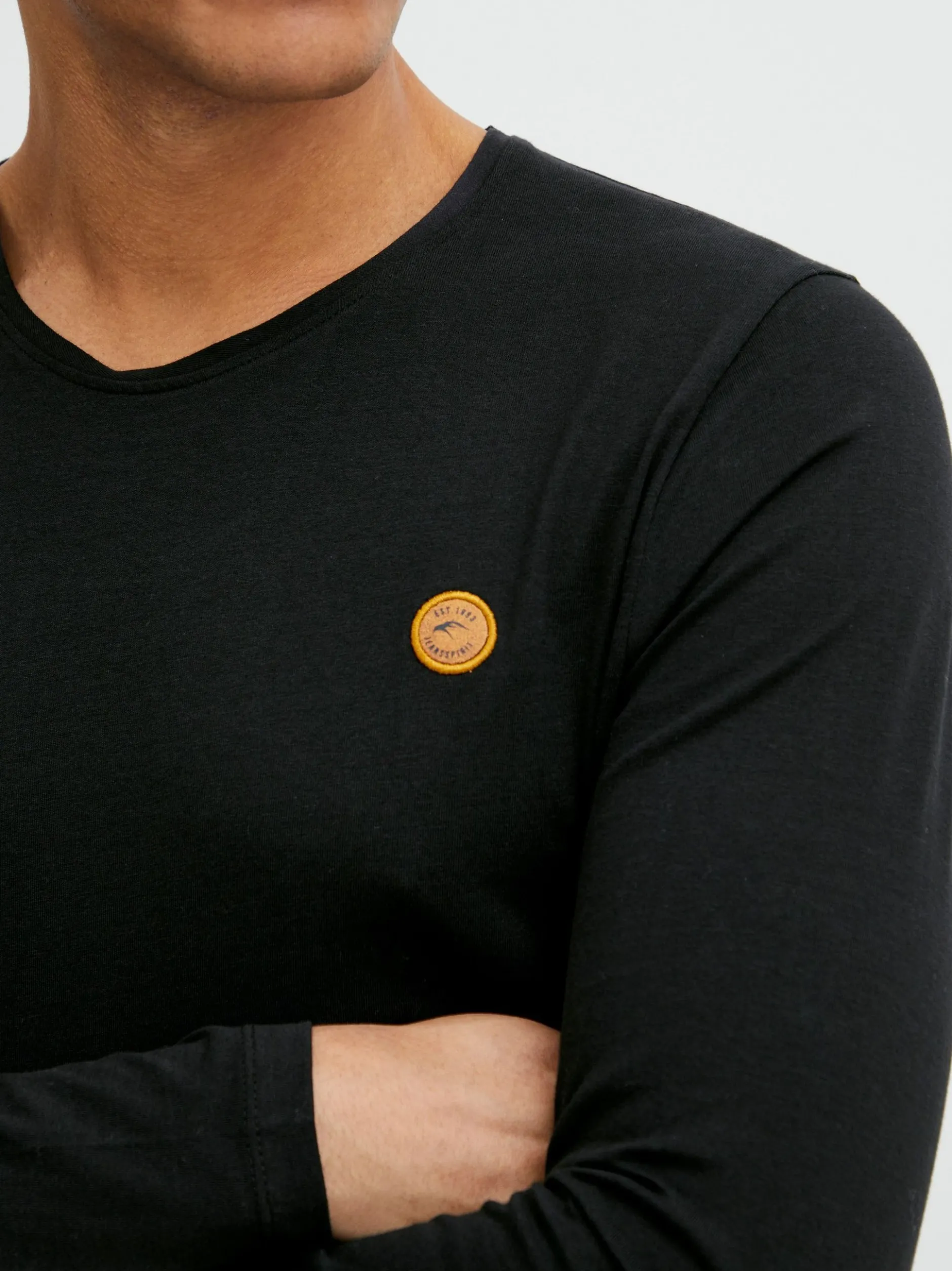 Indicode Herren Langarmshirt - IDPhillo in schwarz