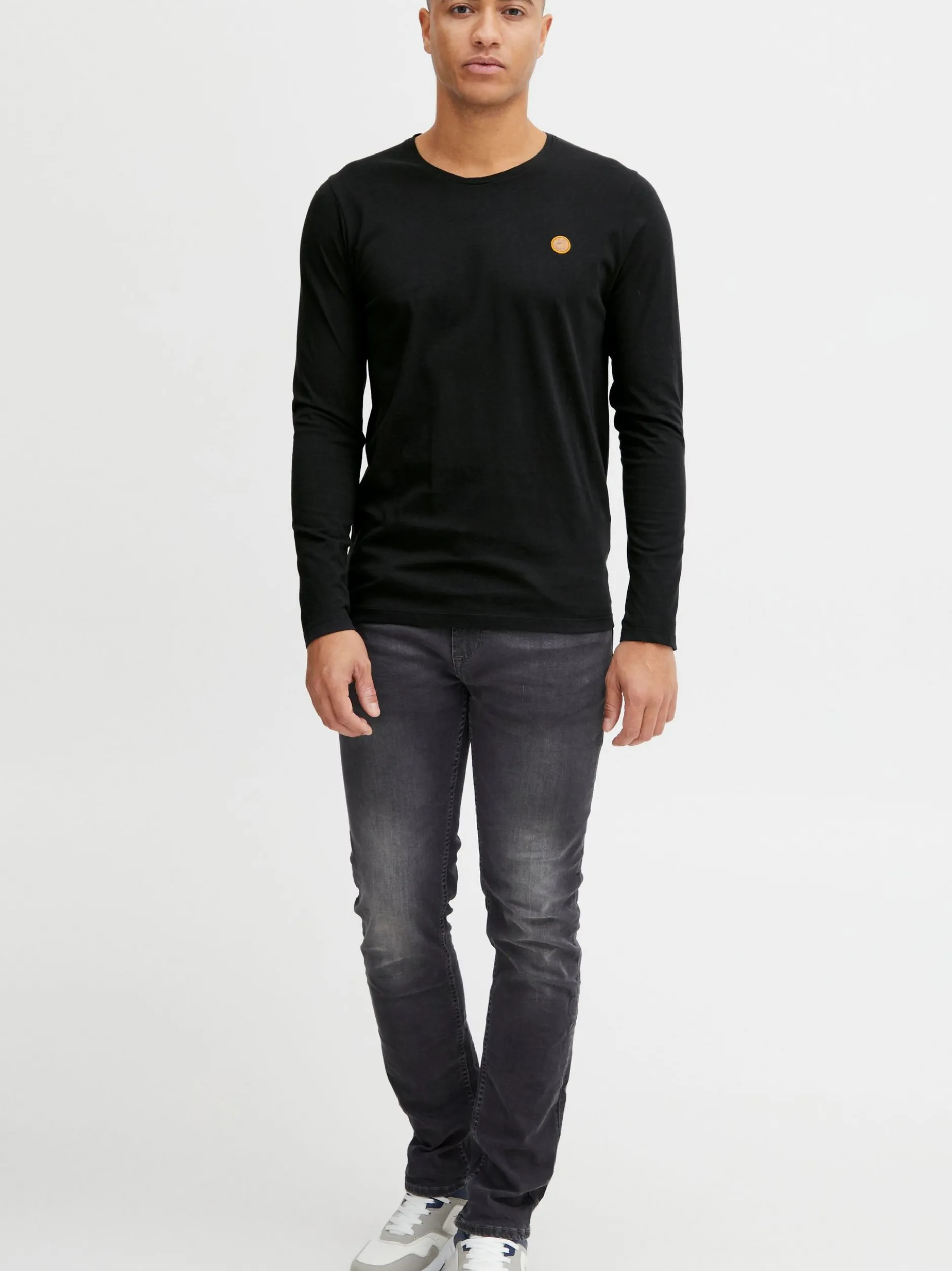 Indicode Herren Langarmshirt - IDPhillo in schwarz