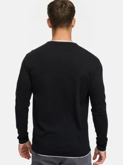 Indicode Herren Langarmshirt - INColeson in schwarz