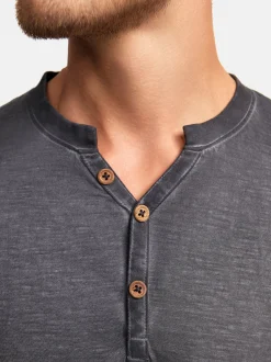 Indicode Herren Langarmshirt - INKilsone in anthrazit grau
