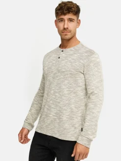 Indicode Herren Langarmshirt - INVitus in braun beige