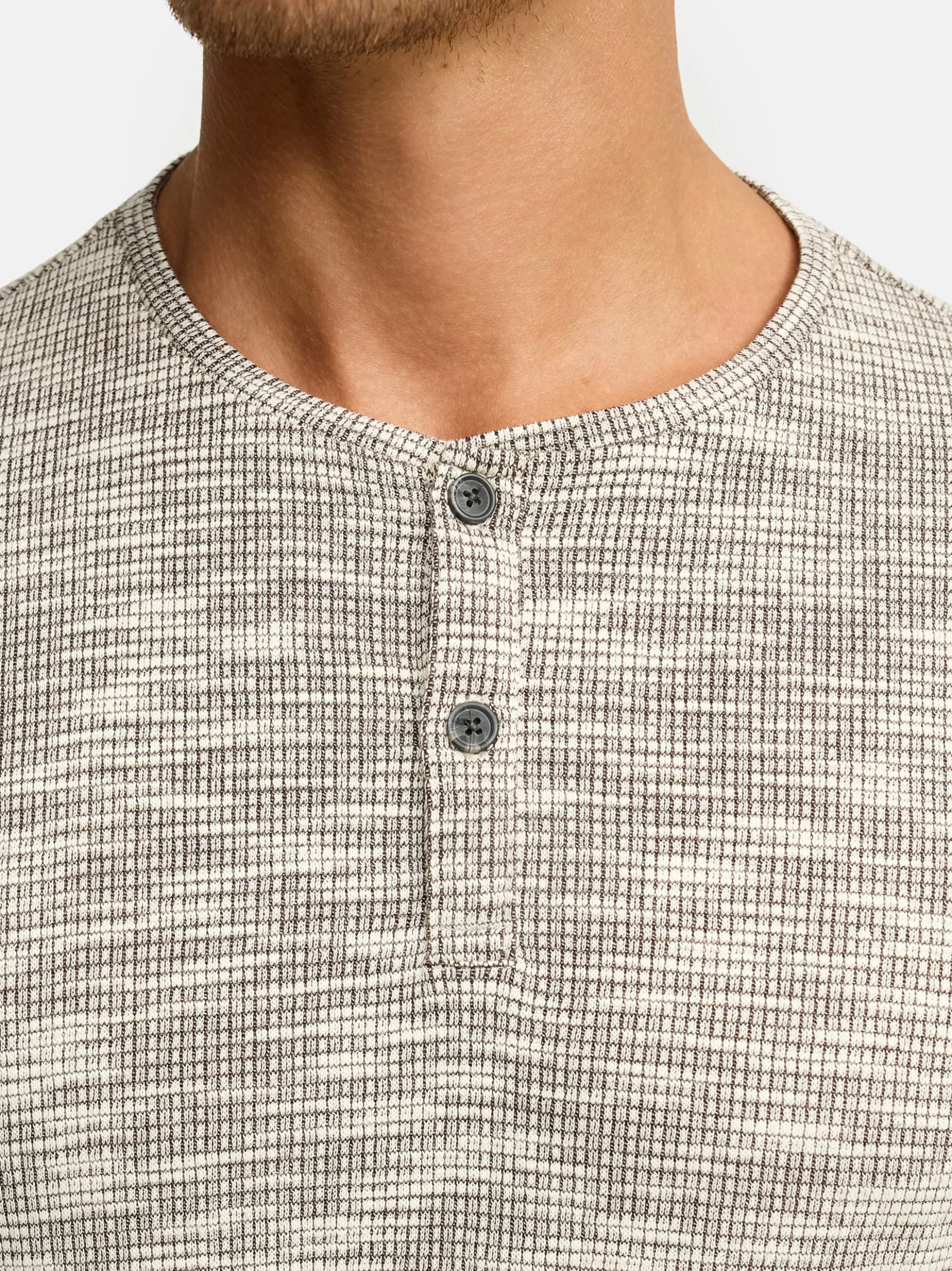 Indicode Herren Langarmshirt - INVitus in braun beige