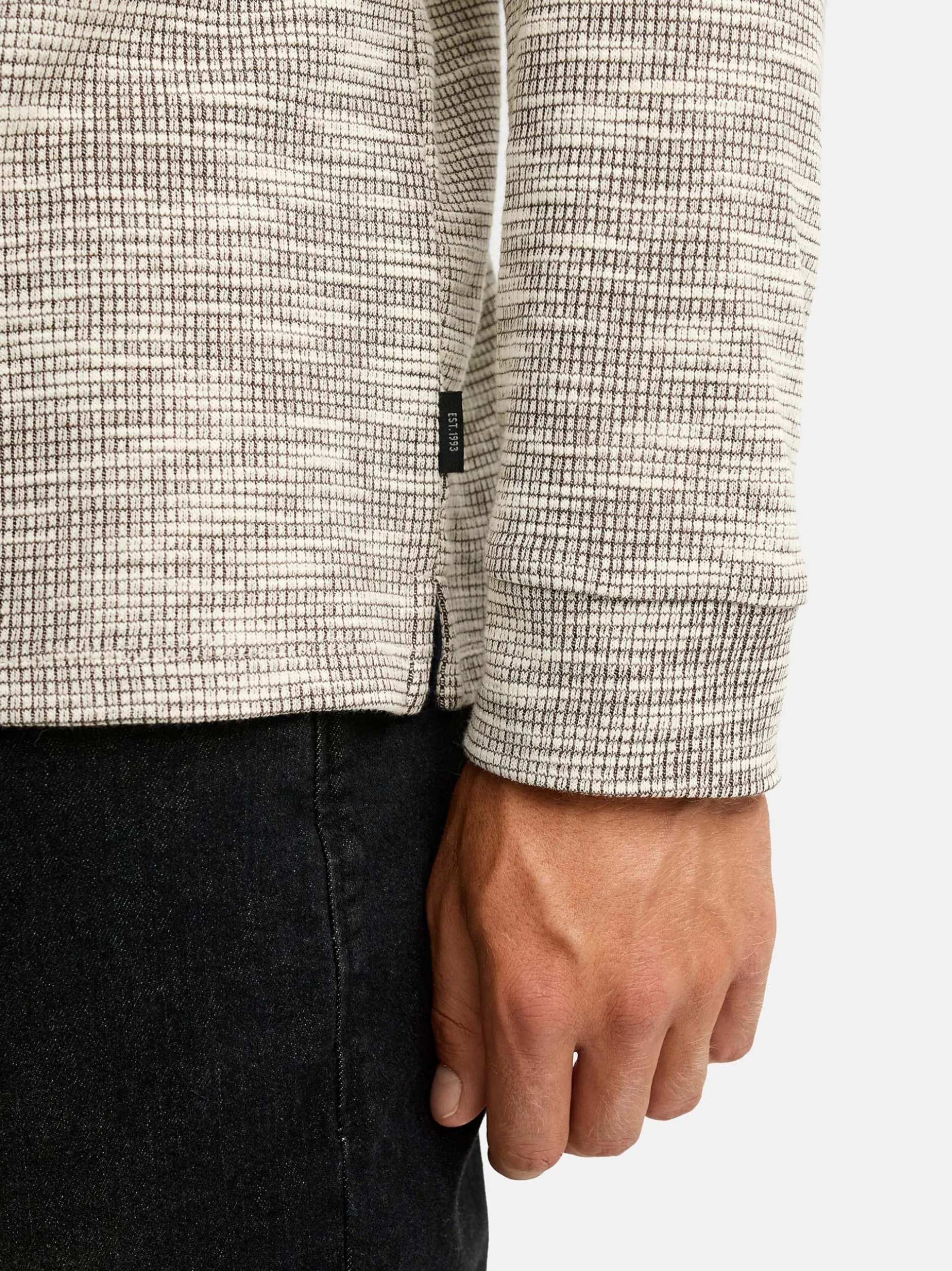 Indicode Herren Langarmshirt - INVitus in braun beige
