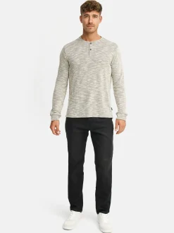 Indicode Herren Langarmshirt - INVitus in braun beige