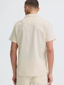 Indicode Herren Leinenhemd - IDMonken in beige