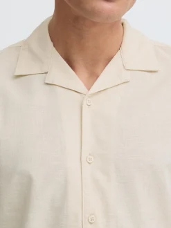 Indicode Herren Leinenhemd - IDMonken in beige