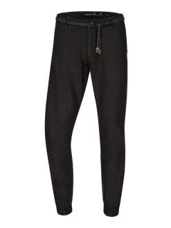 Indicode Herren Leinenhose - Blnda in schwarz
