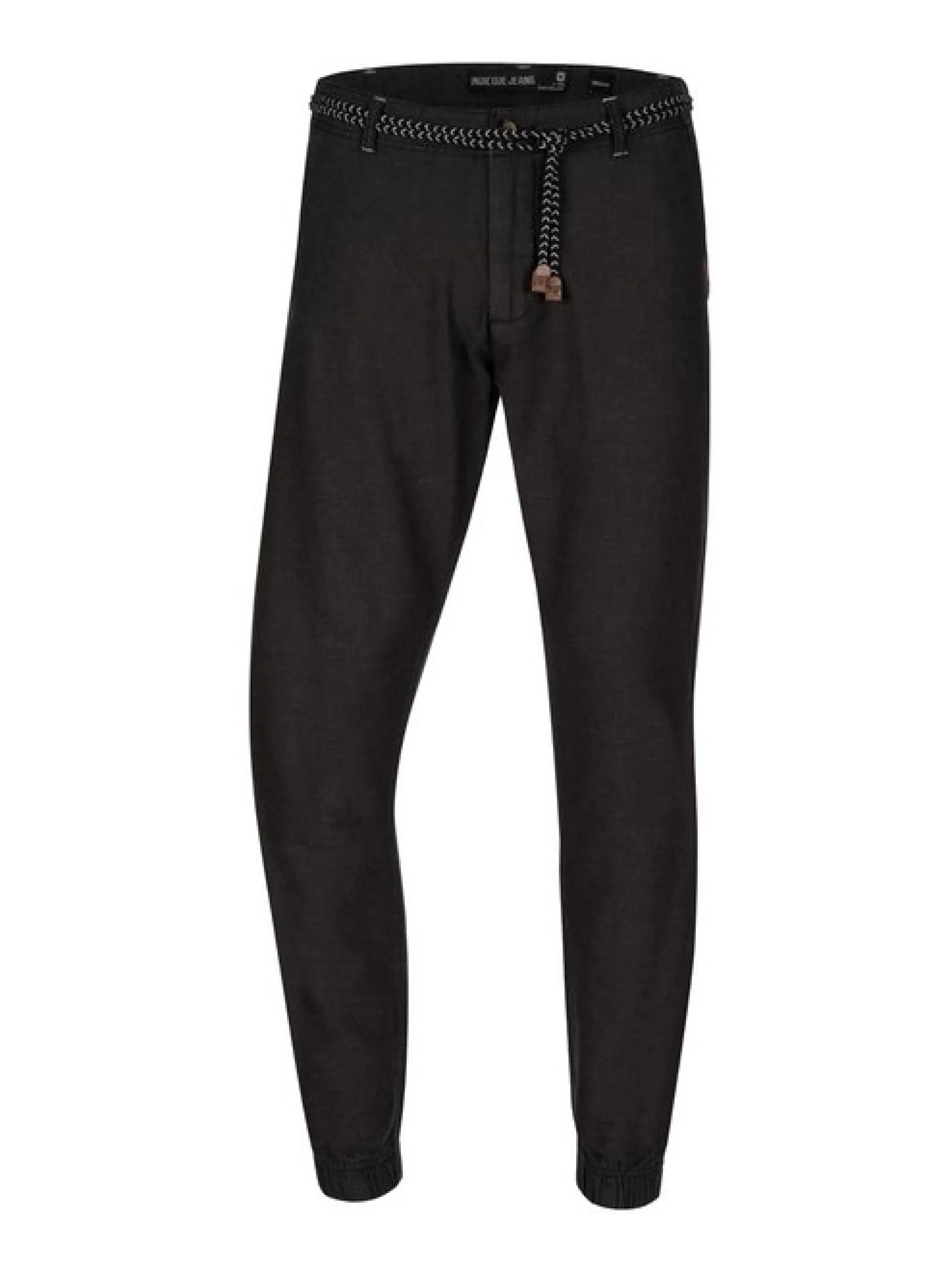 Indicode Herren Leinenhose - Blnda in schwarz