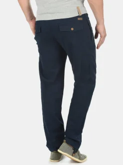 Indicode Herren Leinenhose - IDIves in blau