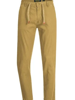Indicode Herren Leinenhose - Veneto in beige sand