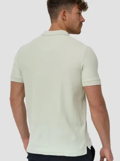 Indicode Herren Poloshirt - Wadim in mint gelb