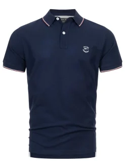 Indicode Herren Poloshirt - Wallo in marine