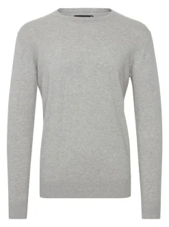 Indicode Herren Rundhalspullover - IDBadan in grau