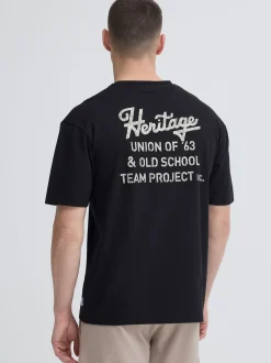 Indicode Herren Rundhalsshirt - IDBrybell in schwarz