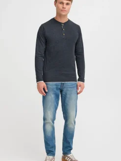 Indicode Herren Rundhalsshirt - IDGifford in blau