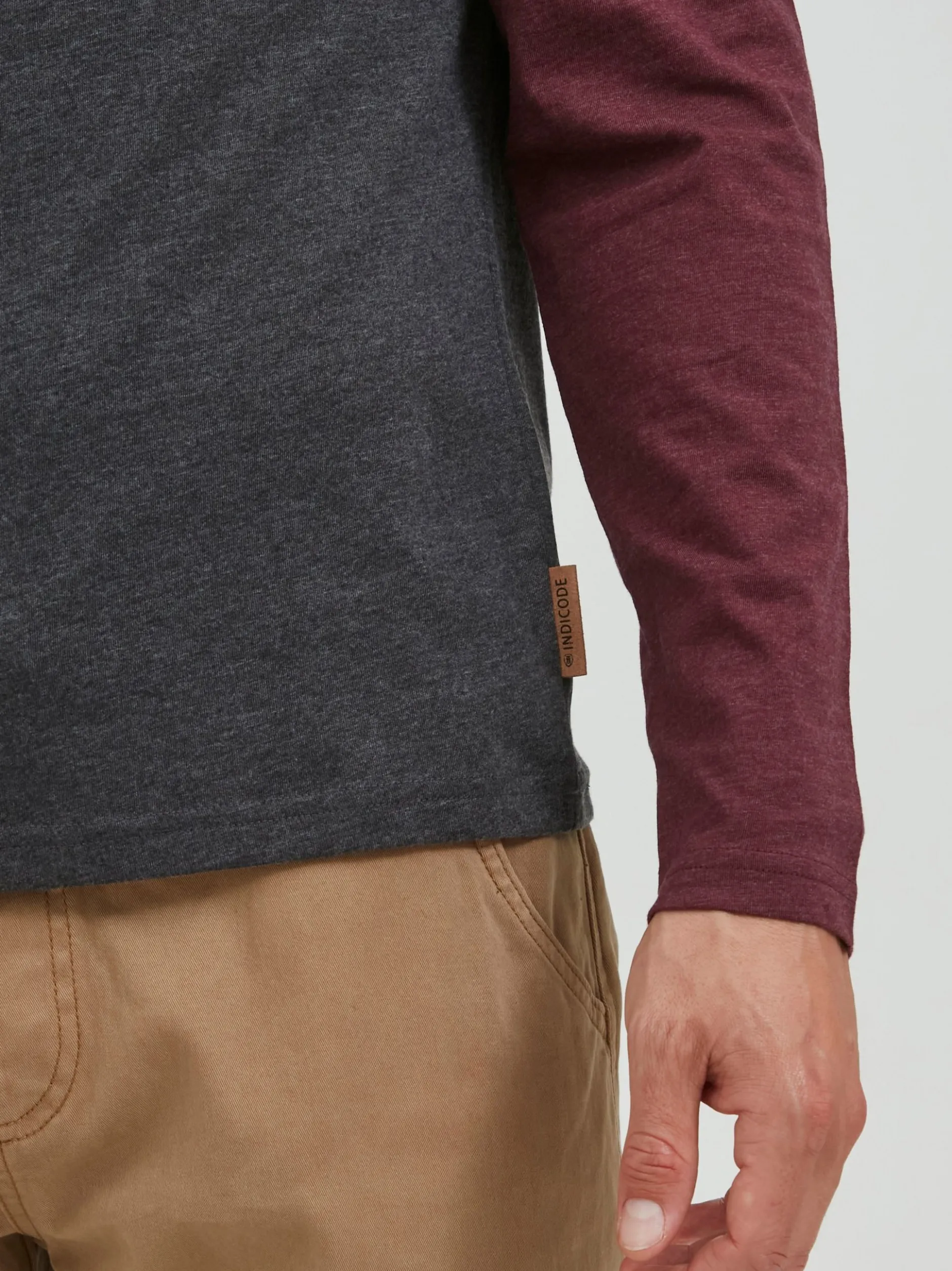 Indicode Herren Rundhalsshirt - IDWinston in rot
