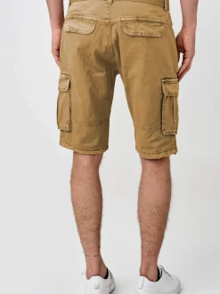 Indicode Herren Shorts Cargo - Blixt in camel