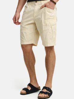Indicode Herren Shorts Cargo - INDreier in beige sand