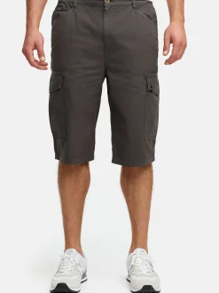 Indicode Herren Shorts Cargo - INNadim in anthrazit