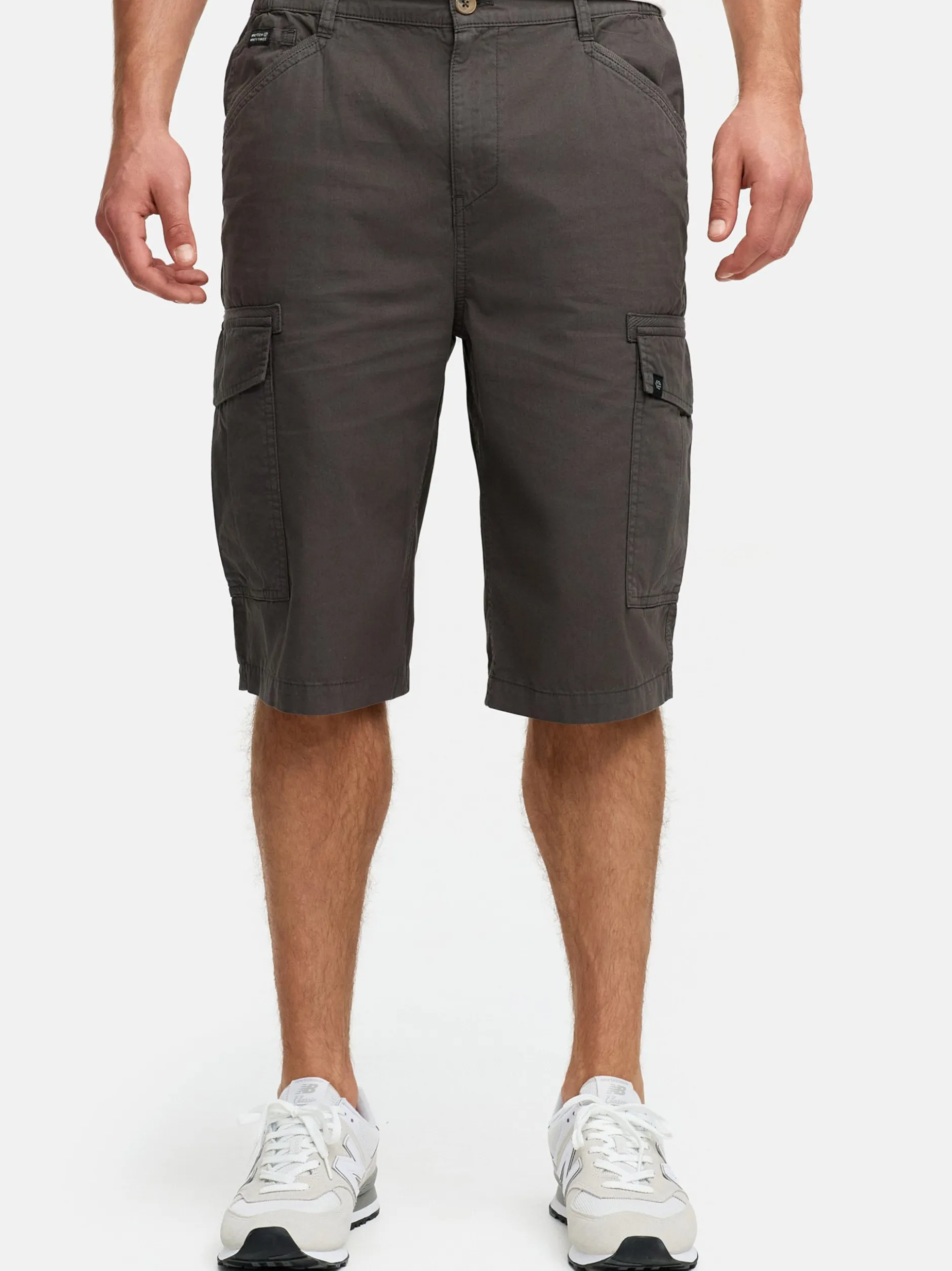 Indicode Herren Shorts Cargo - INNadim in anthrazit