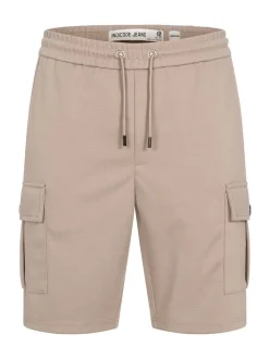 Indicode Herren Shorts Cargo - INNezzo Cargo Shorts in taupe beige