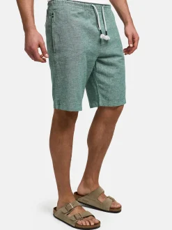 Indicode Herren Shorts Chino - INLino Short in grün
