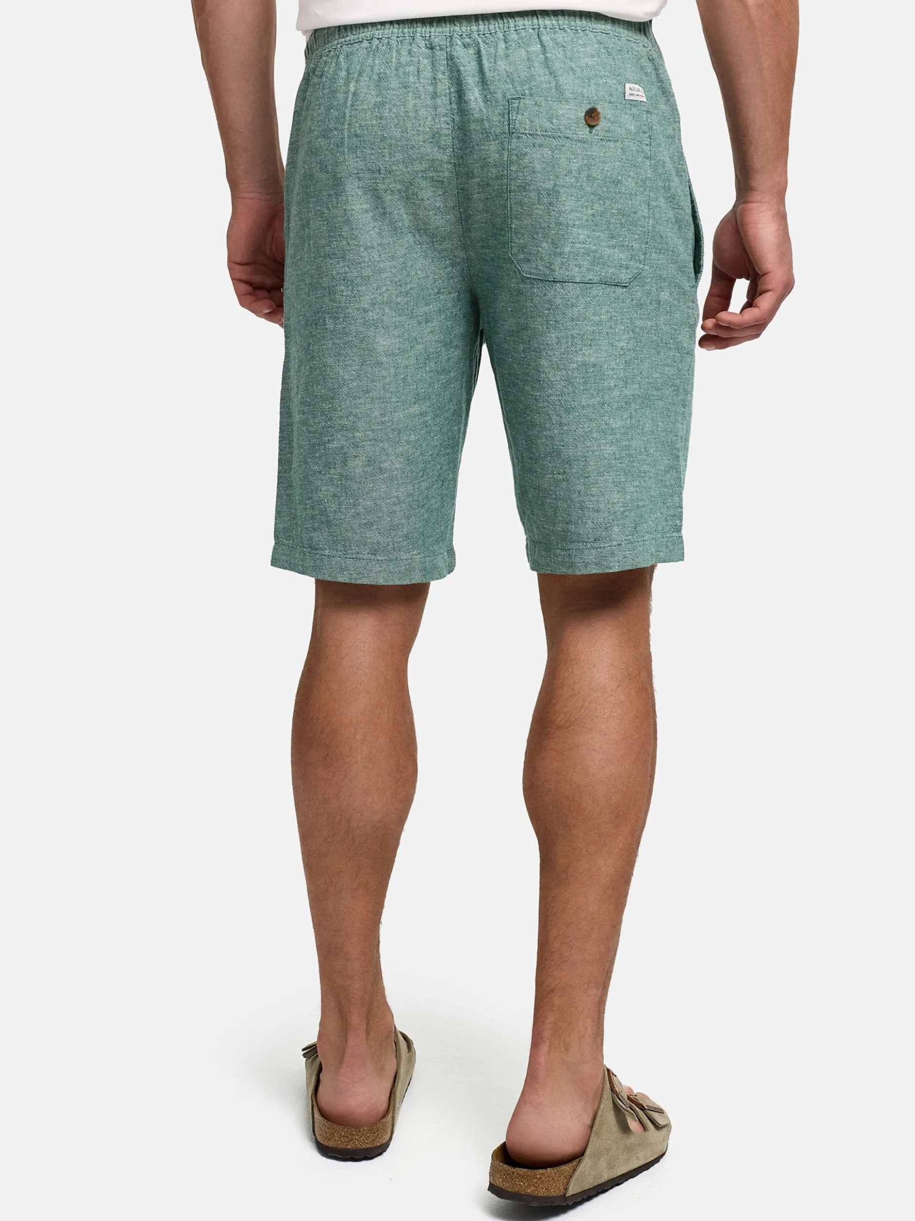 Indicode Herren Shorts Chino - INLino Short in grün