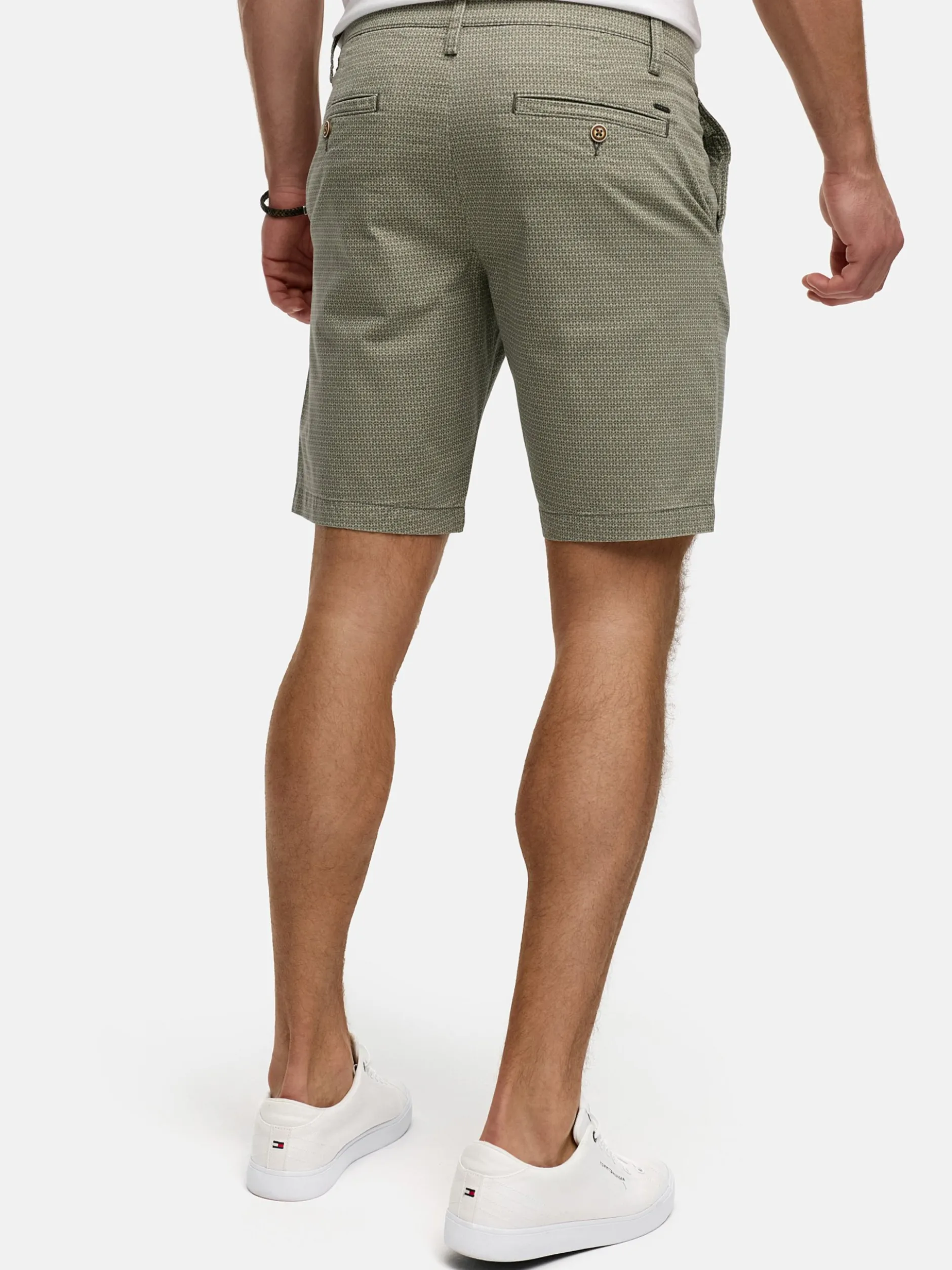 Indicode Herren Shorts Chino - INLubin in grau anthrazit