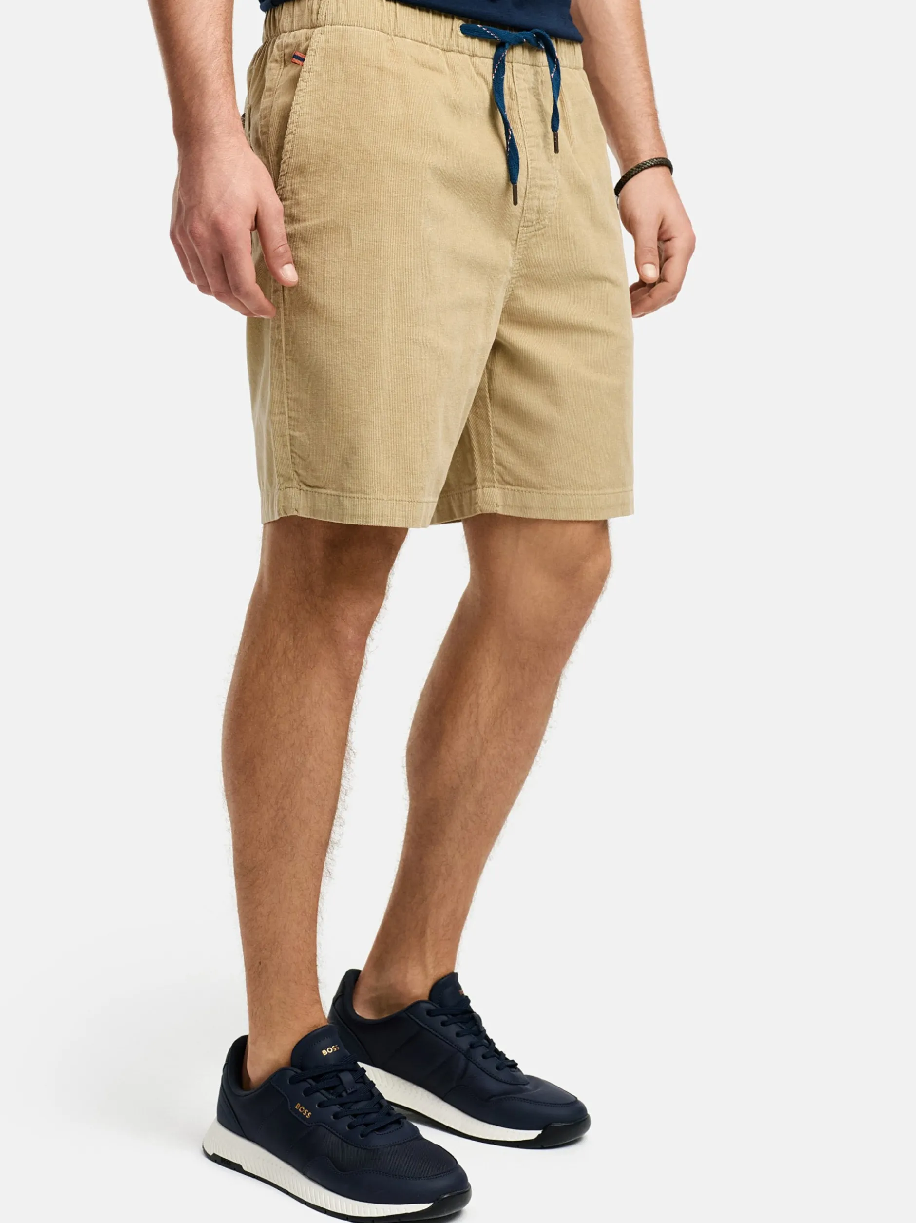 Indicode Herren Shorts Chino - INPolle in beige sand