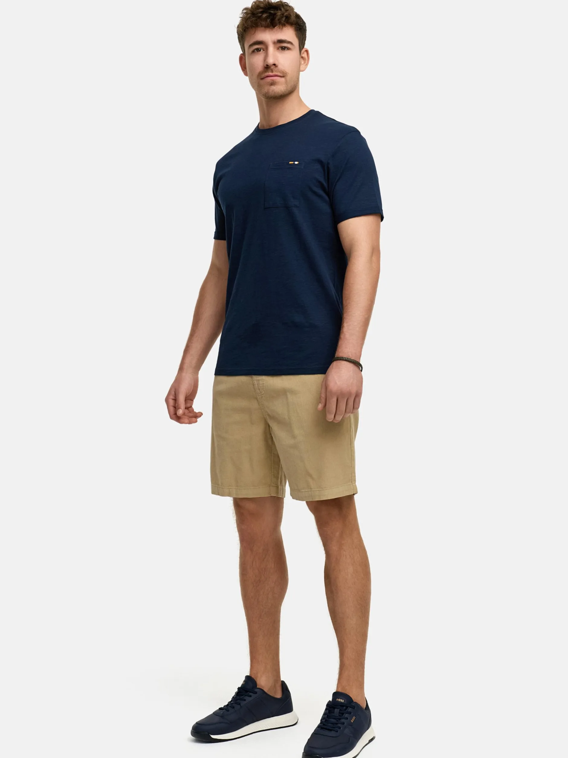 Indicode Herren Shorts Chino - INPolle in beige sand