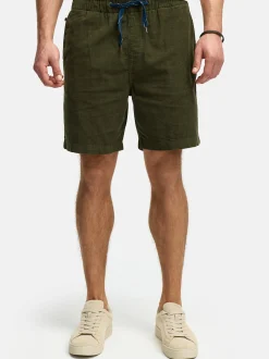 Indicode Herren Shorts Chino - INPolle in khaki