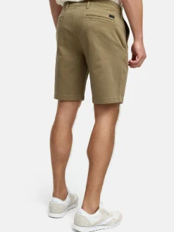 Indicode Herren Shorts Chino - INSeven in beige grün