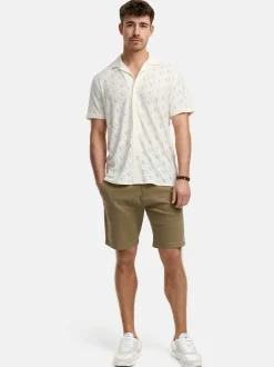 Indicode Herren Shorts Chino - INSeven in beige grün