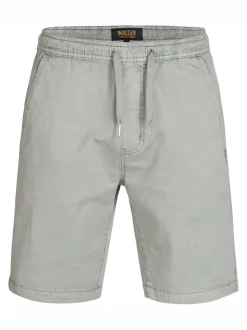 Indicode Herren Shorts Chino - Kelowna in hellgrau grau