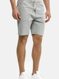 Indicode Herren Shorts Chino - Stoufville in hellgrau grau