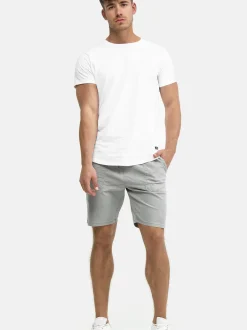 Indicode Herren Shorts Chino - Stoufville in hellgrau grau