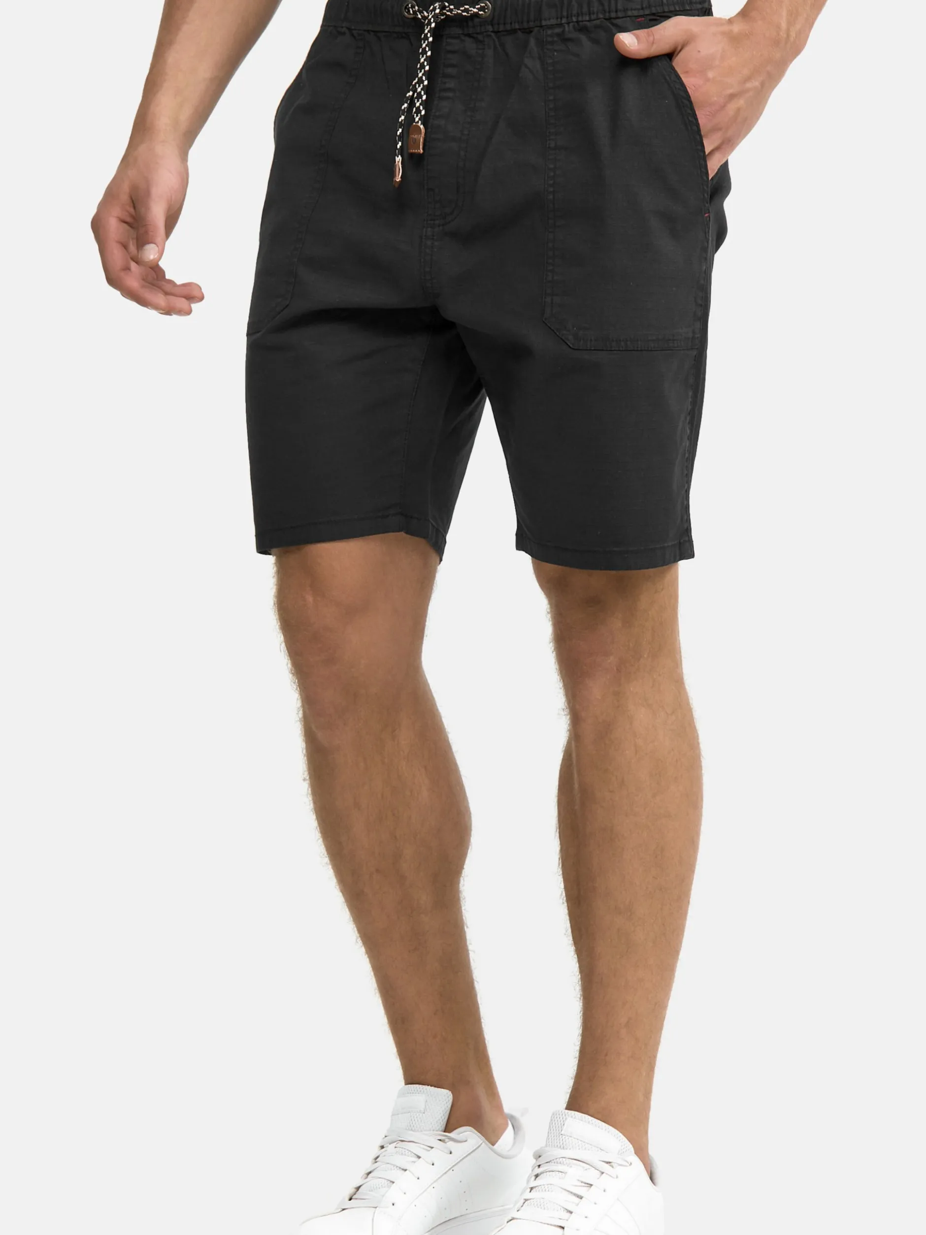 Indicode Herren Shorts Chino - Stoufville in schwarz
