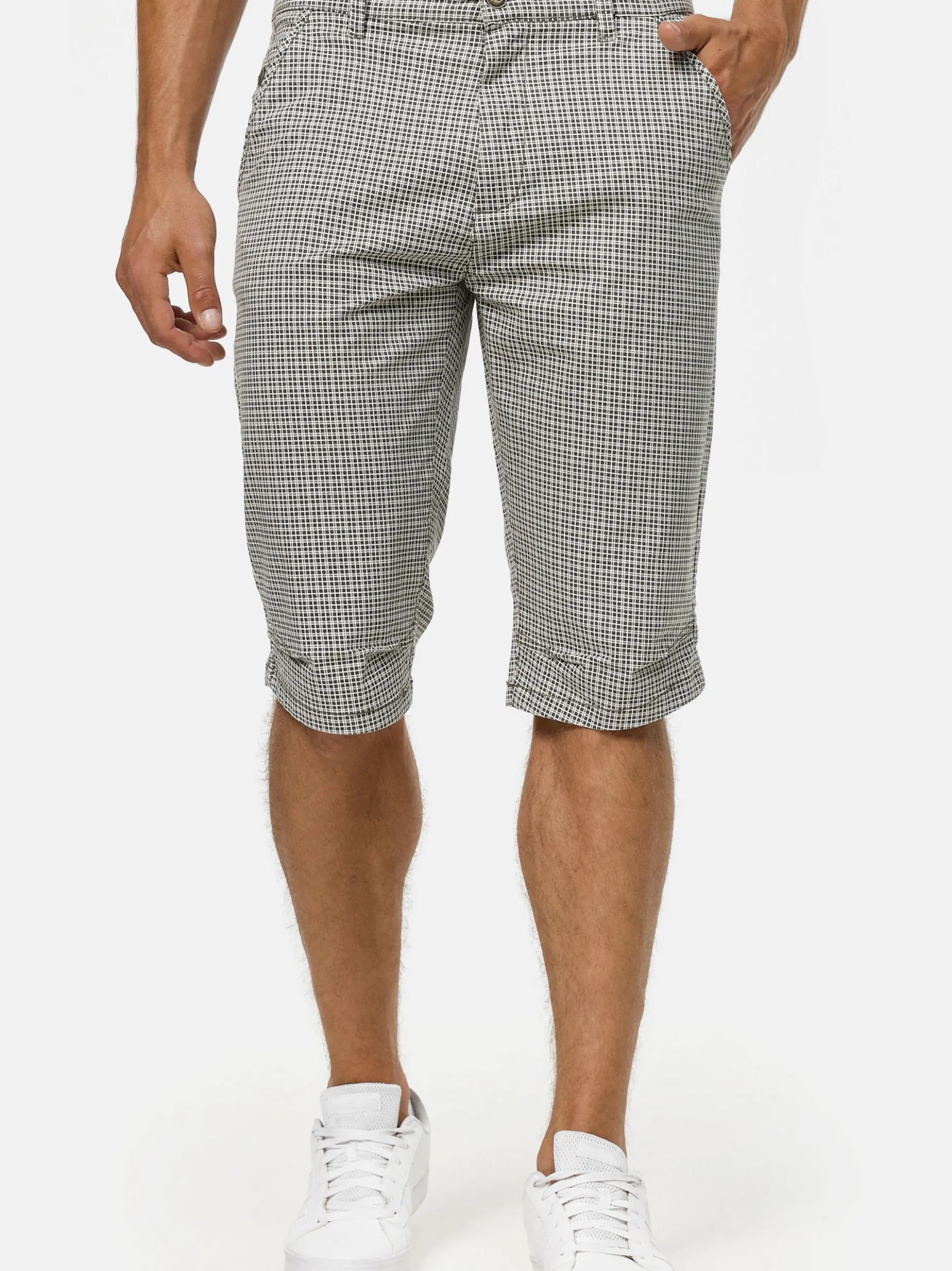 Indicode Herren Shorts Chino - Whitney in anthrazit grau