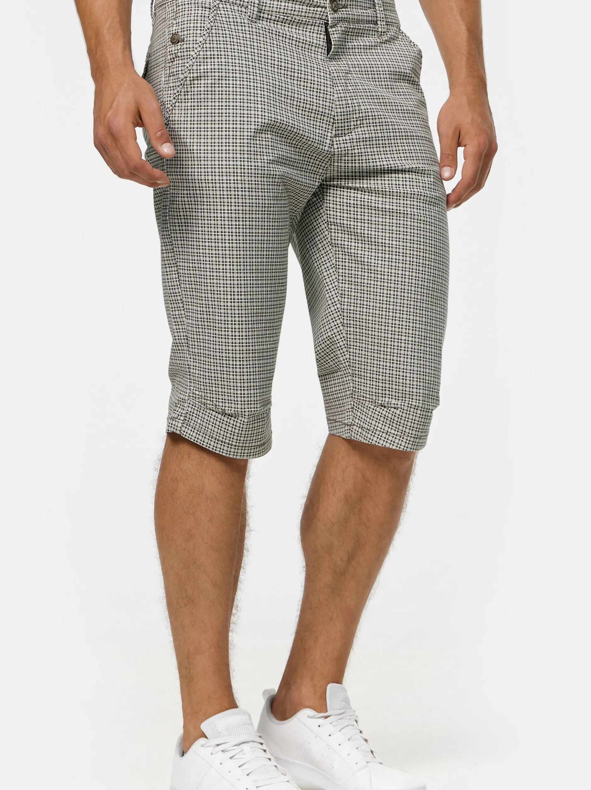 Indicode Herren Shorts Chino - Whitney in anthrazit grau