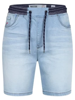 Indicode Herren Shorts Jeans - Ettore in blau blue stone