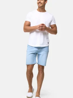 Indicode Herren Shorts Jeans - Ettore in blau blue stone