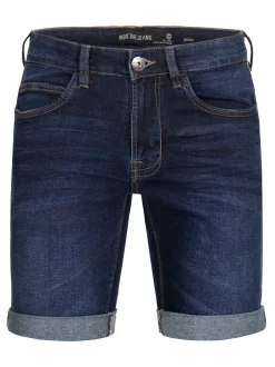 Indicode Herren Shorts Jeans - Fife in blau