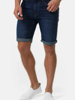Indicode Herren Shorts Jeans - Fife in blau